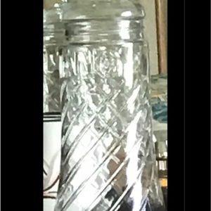 Vintage glass TANG jar